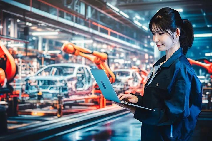 自動車の製造スタッフ